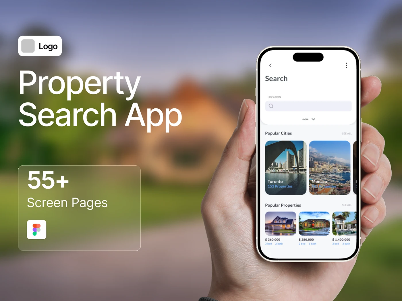 Property Search & Real Estate Mobile App UI